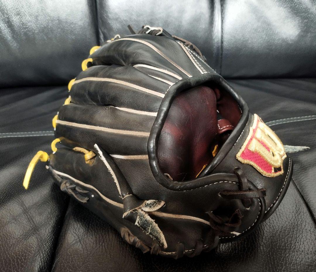 Wilson®stuff 硬式 内野用 グローブ RWO89H 黒 紐変え