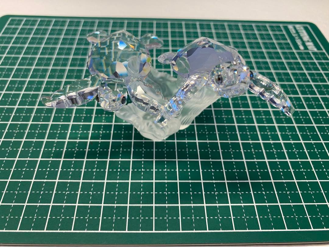 未使用　箱ありスワロフスキー　クリスタル　の飾り物　亀　円満
