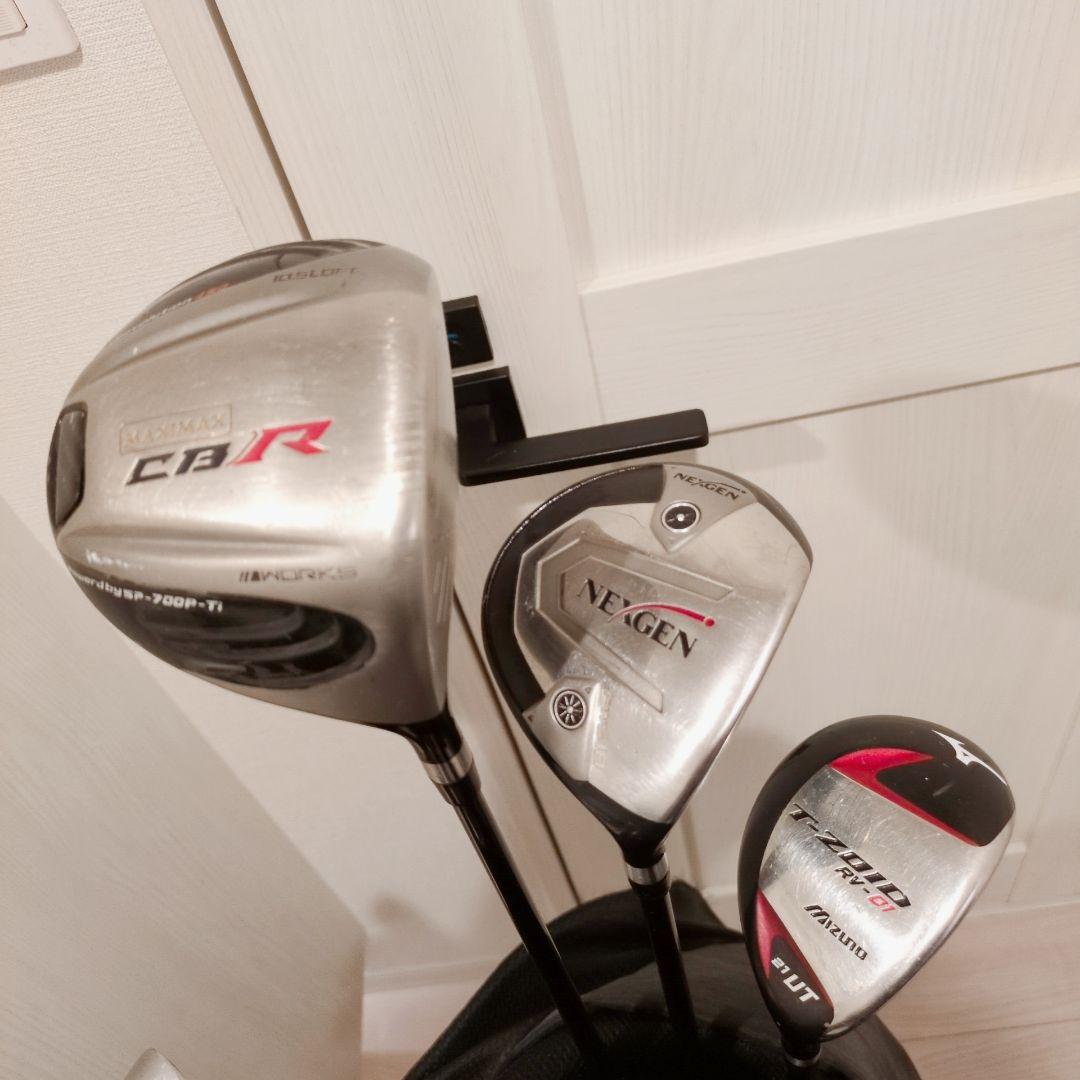 MIZUNO等！中古メンズゴルフクラブセット！