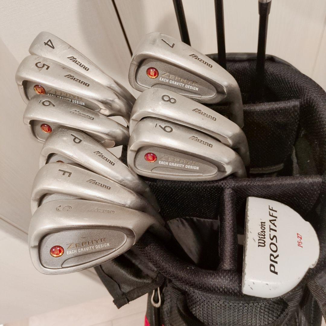 MIZUNO等！中古メンズゴルフクラブセット！