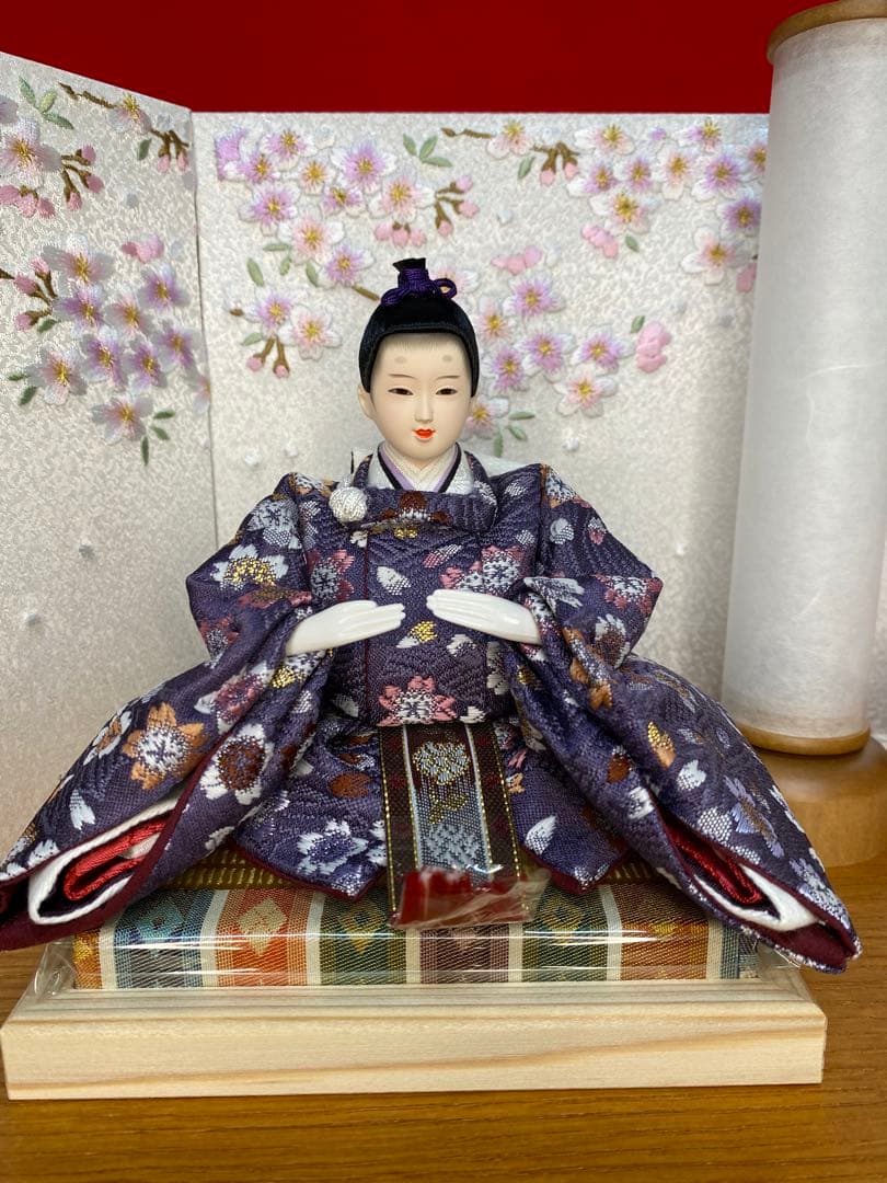 東京久月　雛人形　親王飾り収納セット・サイズ間口約４５×奥行約２２×高さ約３７㎝
