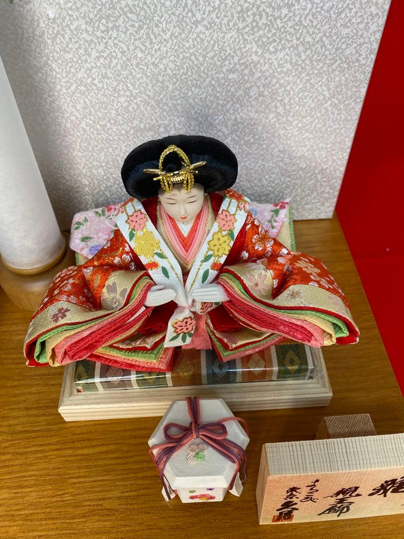 東京久月　雛人形　親王飾り収納セット・サイズ間口約４５×奥行約２２×高さ約３７㎝