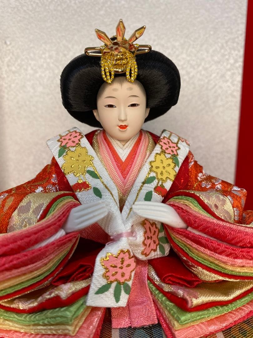 東京久月　雛人形　親王飾り収納セット・サイズ間口約４５×奥行約２２×高さ約３７㎝