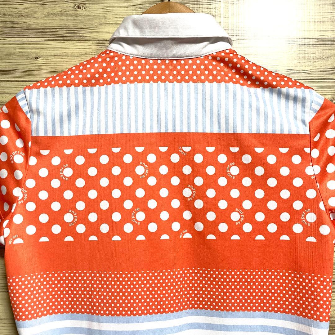 【フォロー割】 美品 アンパスィ レディース ポロシャツ Mサイズ