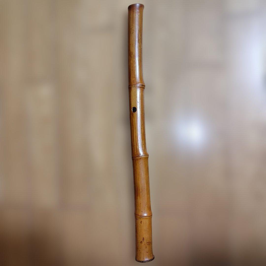 作者不明 尺八本体 竹製 和楽器 約54cm