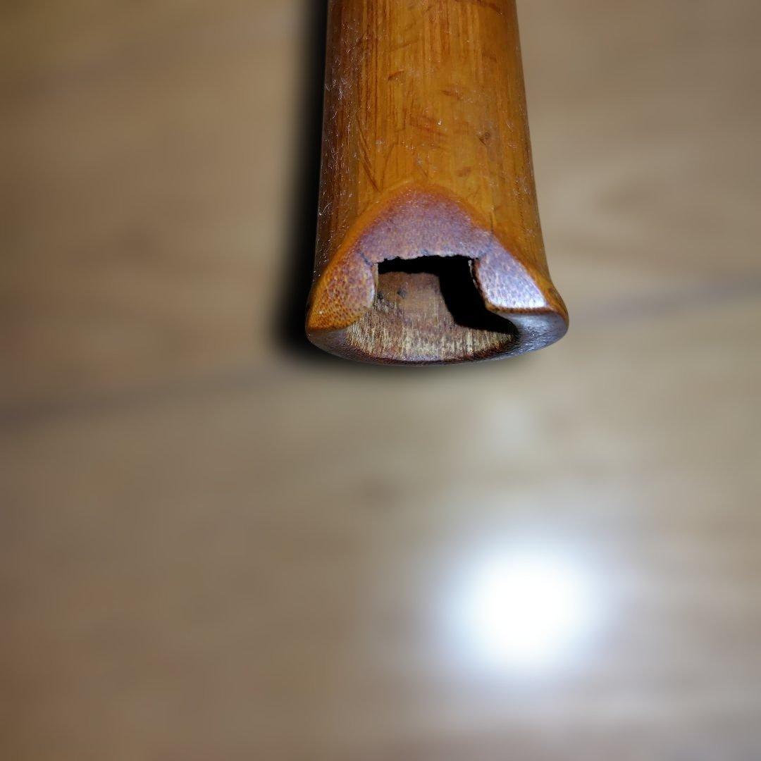 作者不明 尺八本体 竹製 和楽器 約54cm