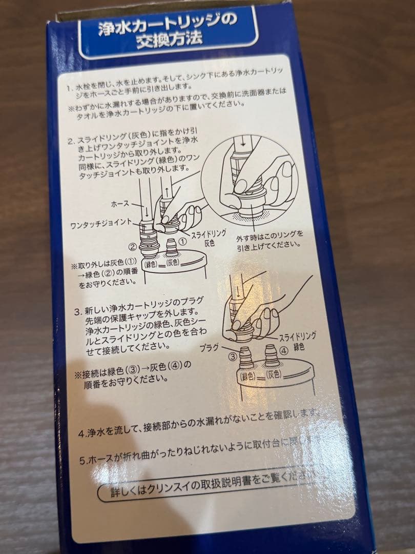新品未使用　クリンスイ 浄水器カートリッジ UAC0827-GN