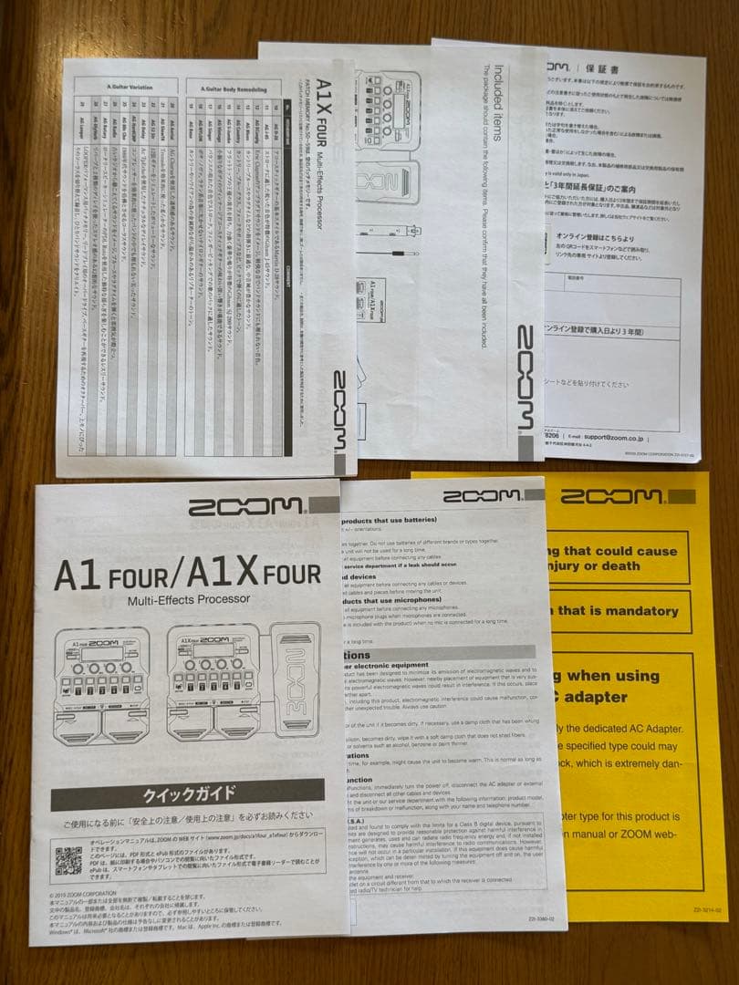 【新同】ZOOM A1X FOUR アコースティック用マルチエフェクター