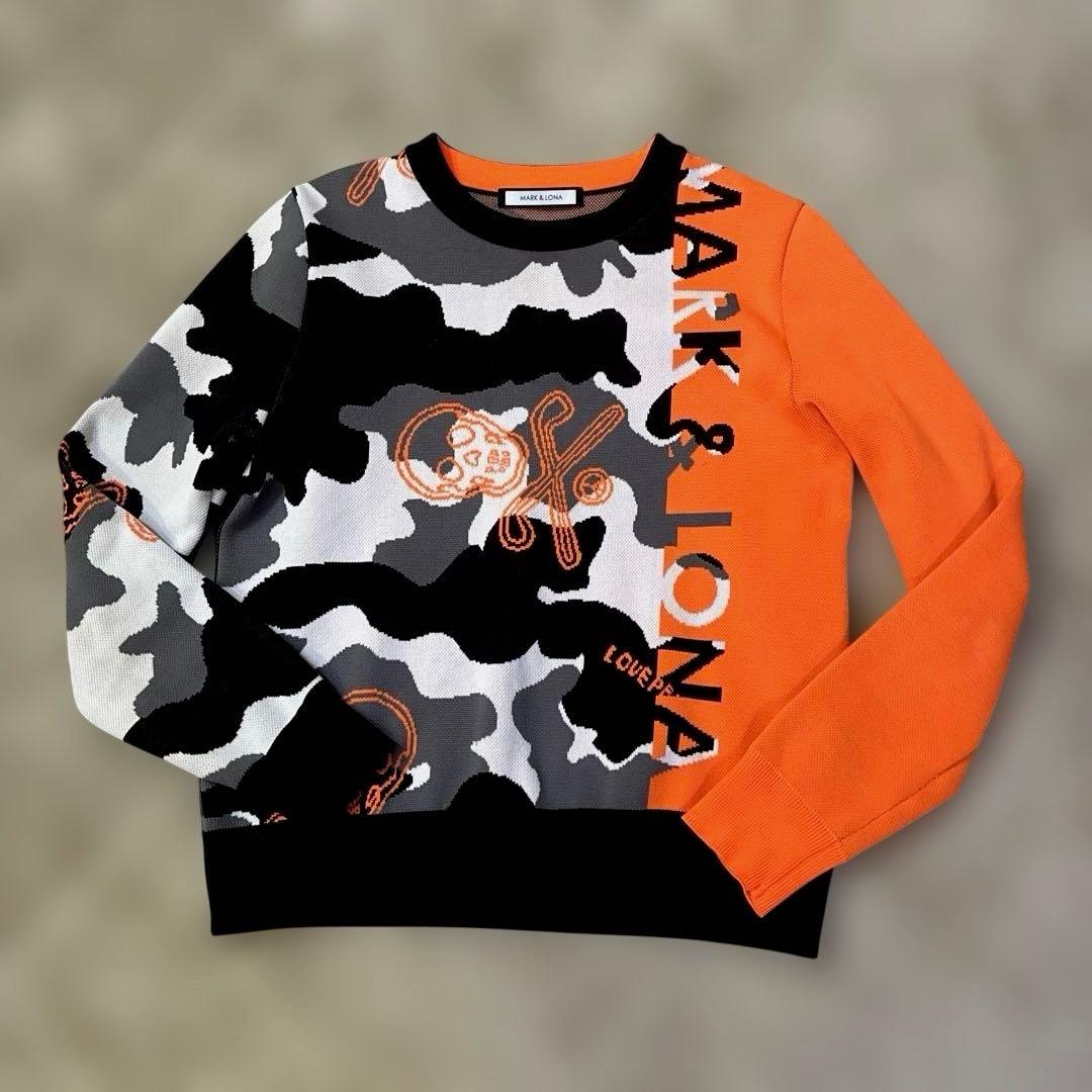 美品　MARK & LONA カモフラージュ セーター　レディース