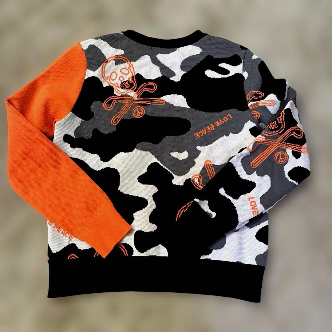 美品　MARK & LONA カモフラージュ セーター　レディース