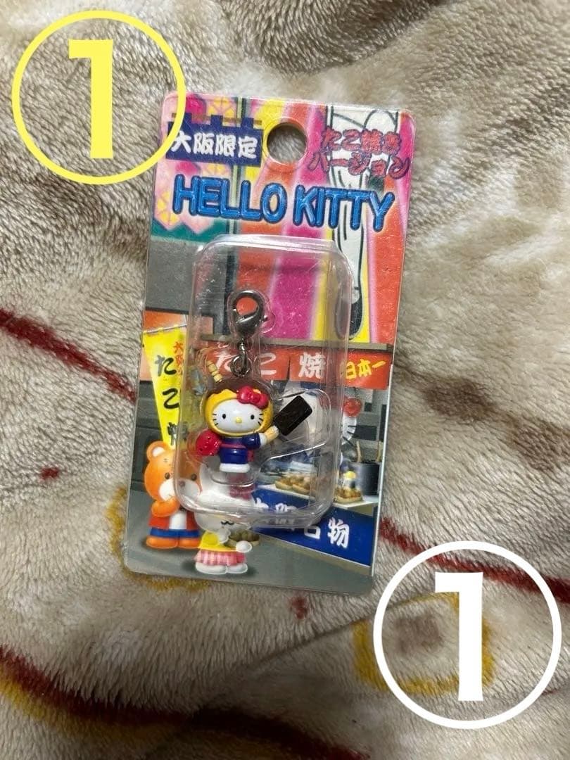 人気のキティちゃん根付け9点セットです