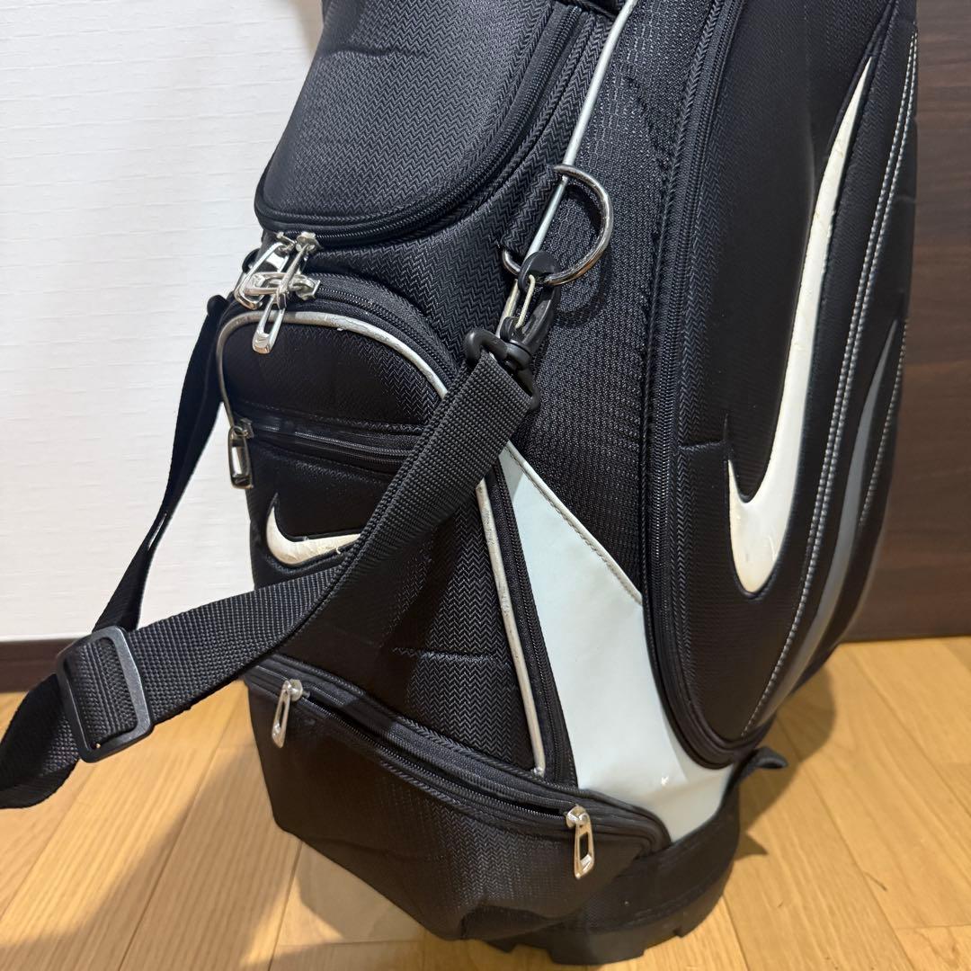 Nike キャディバッグ ゴルフバッグ 黒/白