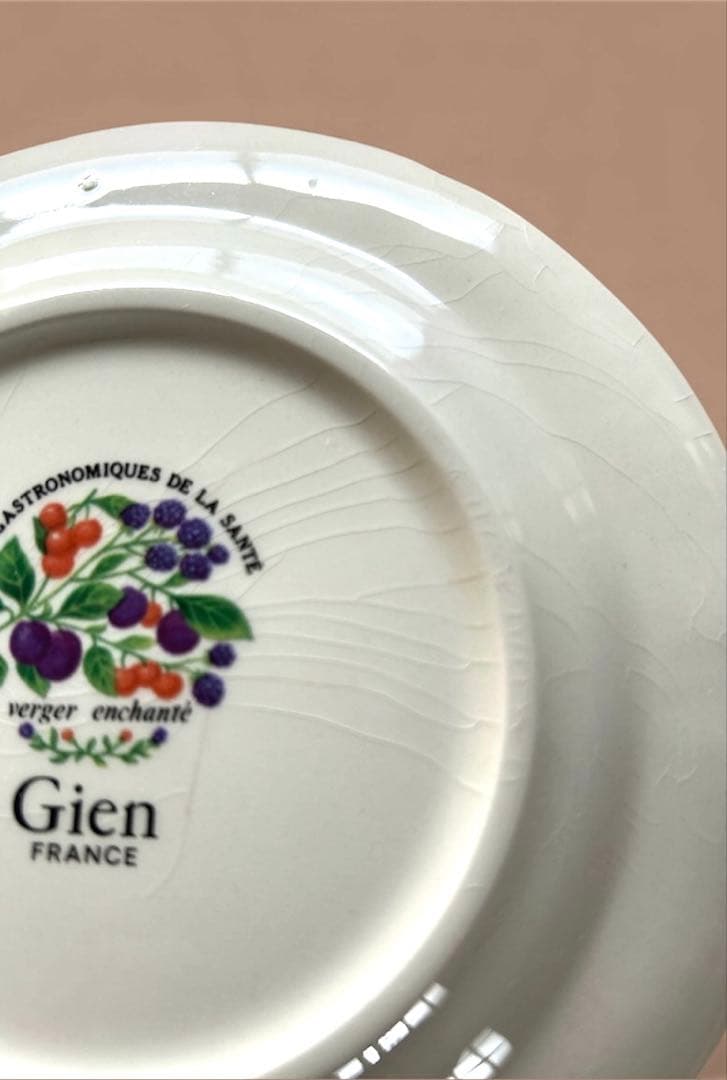 Gien ジアンプレート2枚　アンティーク　レア