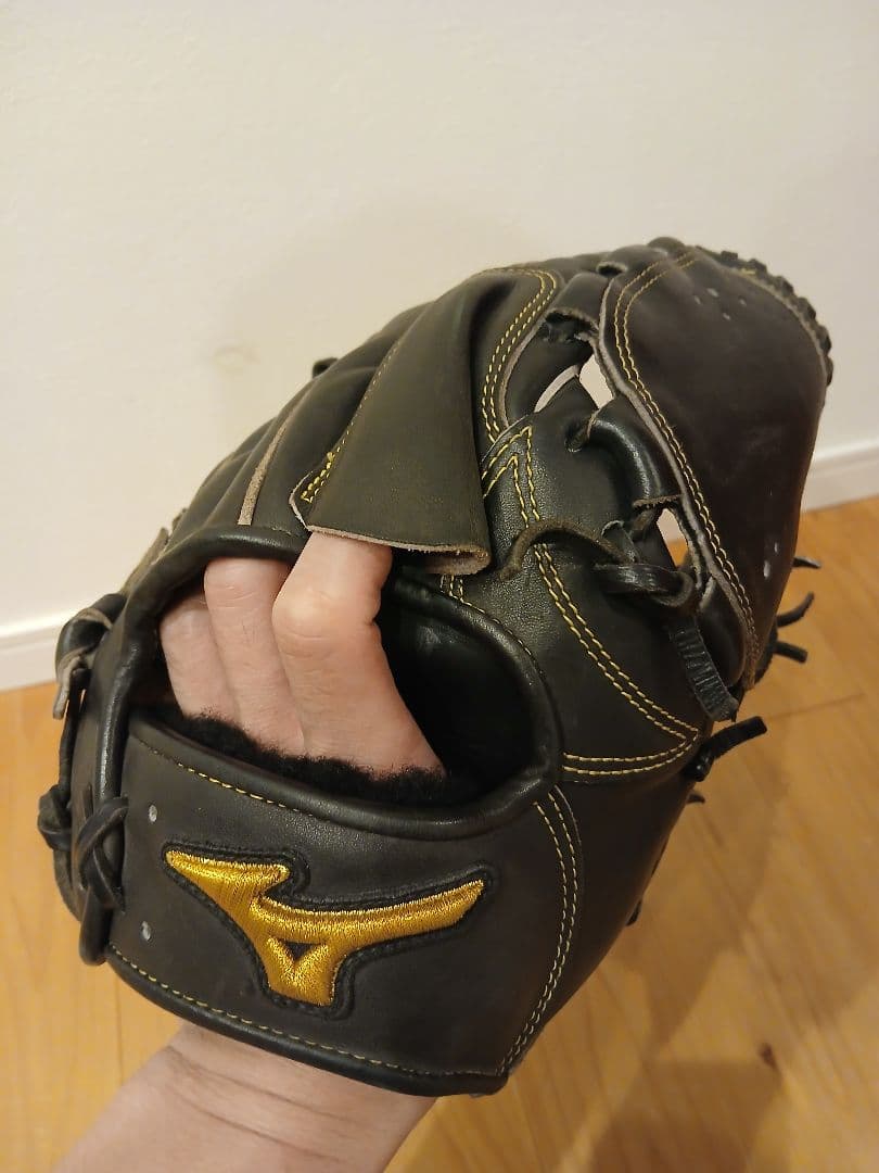 Mizuno Pro 硬式グローブ 黒　ミズノプロ　投手