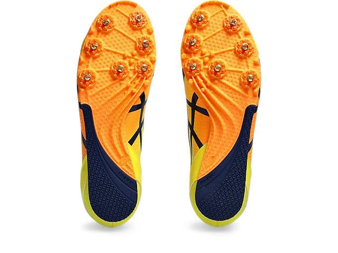 新品 ASICS EFFORT13 陸上 スパイクシューズ イエロー 25