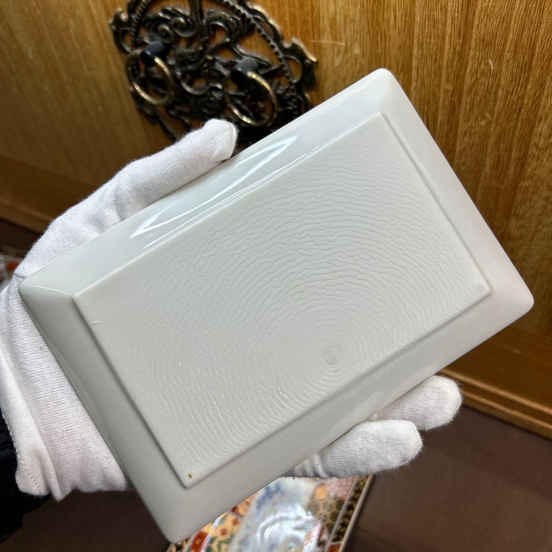 有田焼　昇龍窯　金彩伊万里花鳥　長角皿揃