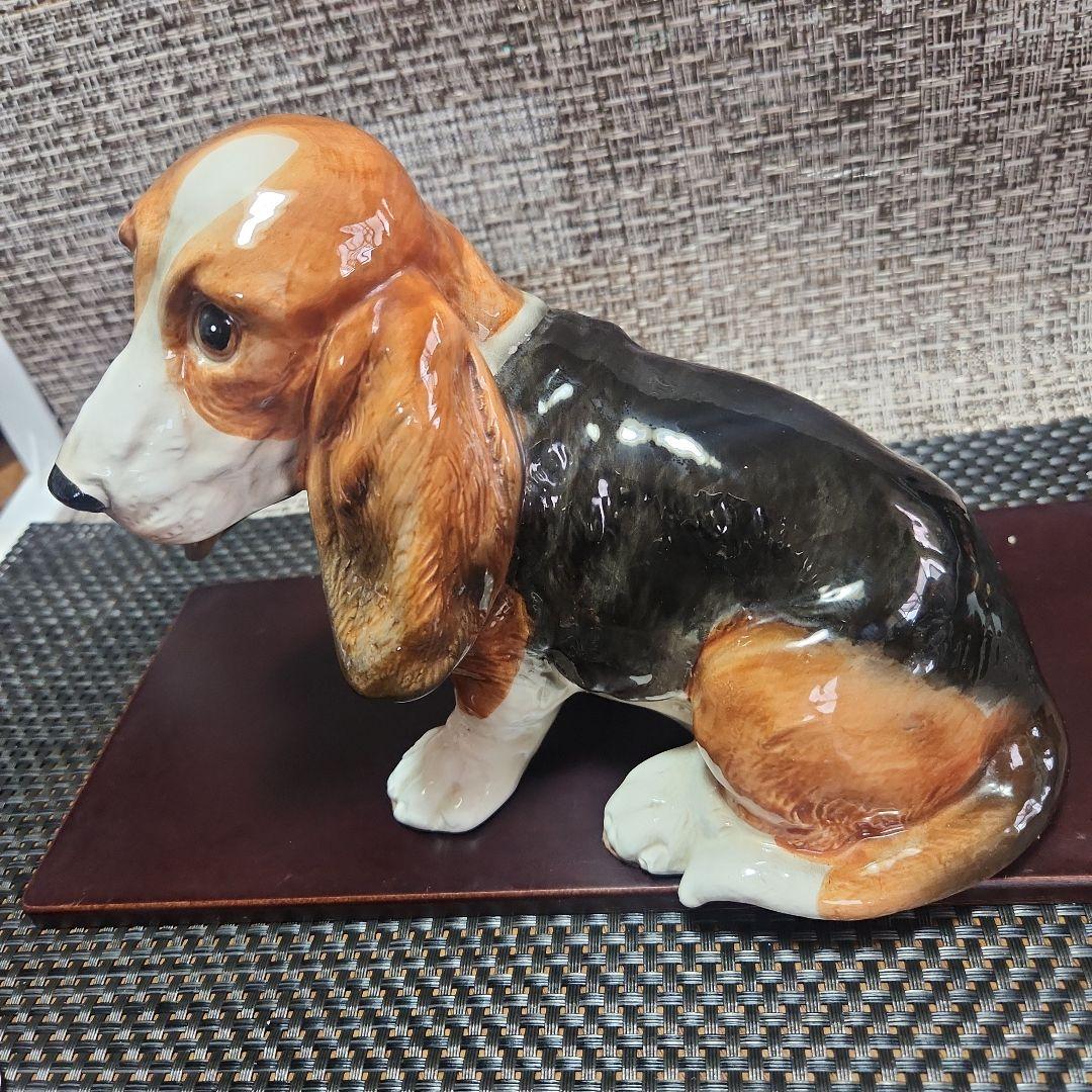 バセットハウンド　犬　置物　ベルアートコレクション　セットインテリア