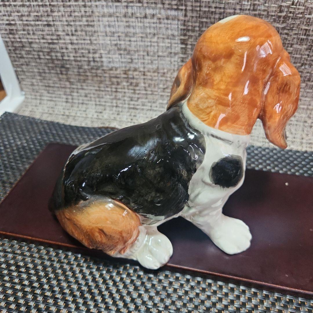 バセットハウンド　犬　置物　ベルアートコレクション　セットインテリア