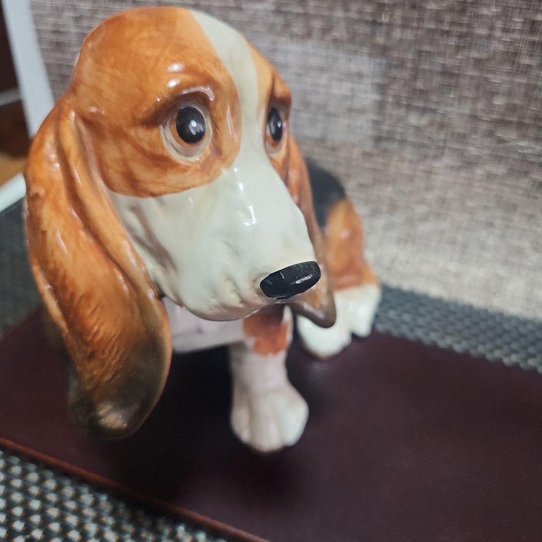 バセットハウンド　犬　置物　ベルアートコレクション　セットインテリア