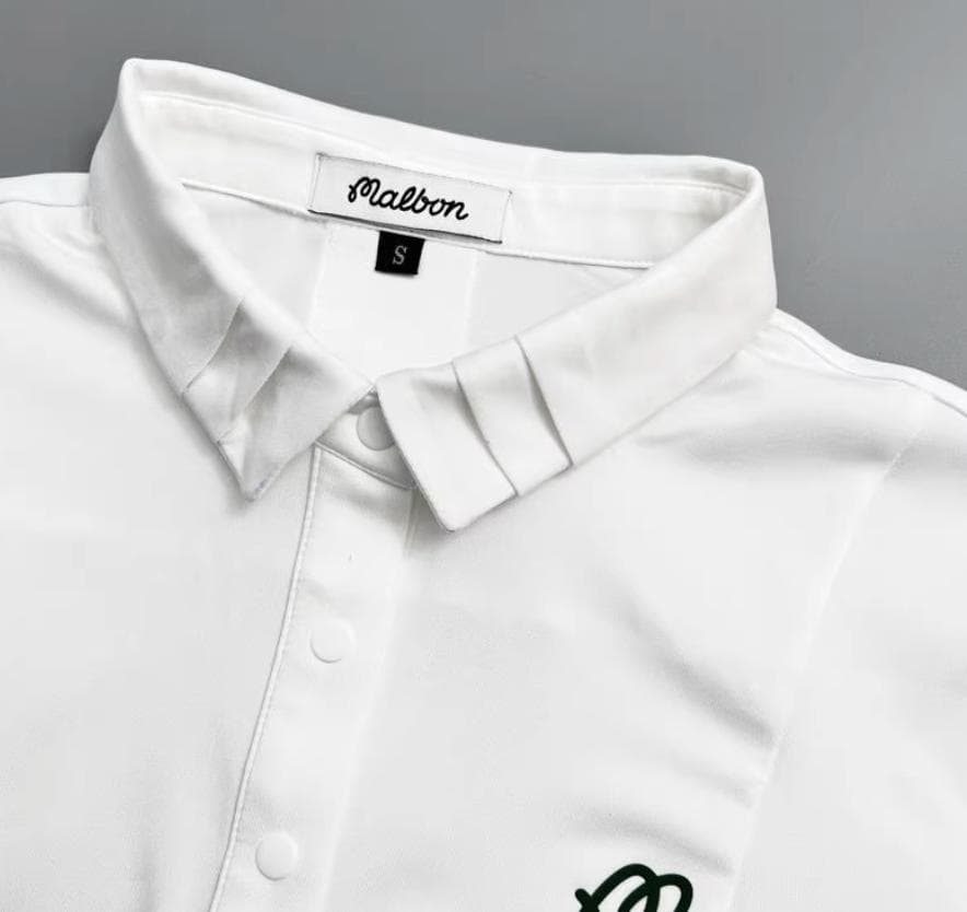 MalbonレディーススポーツTシャツ半袖 通気速乾スリムフィット韓国風コーデ