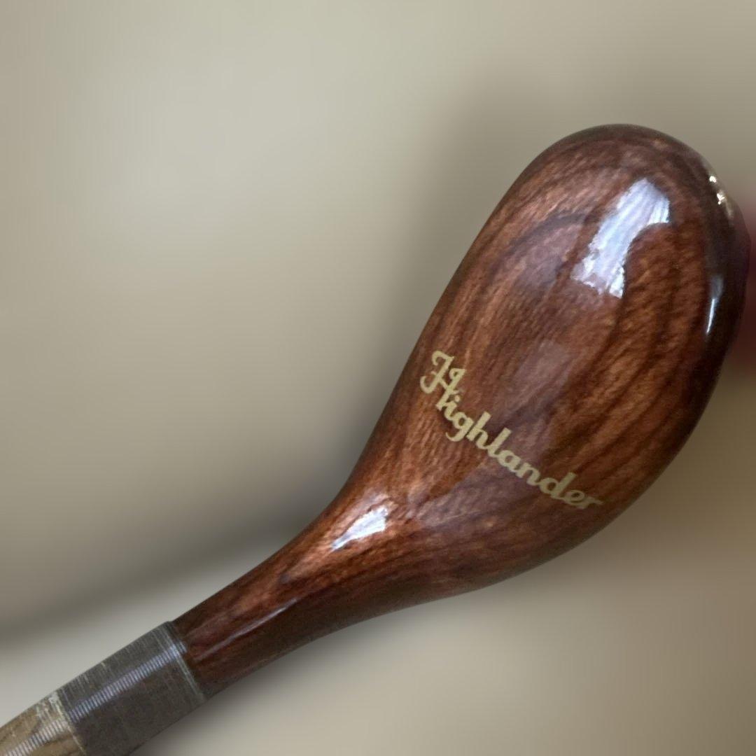 木製ビンテージパター　St.Andrews セントアンドリュース 革巻き