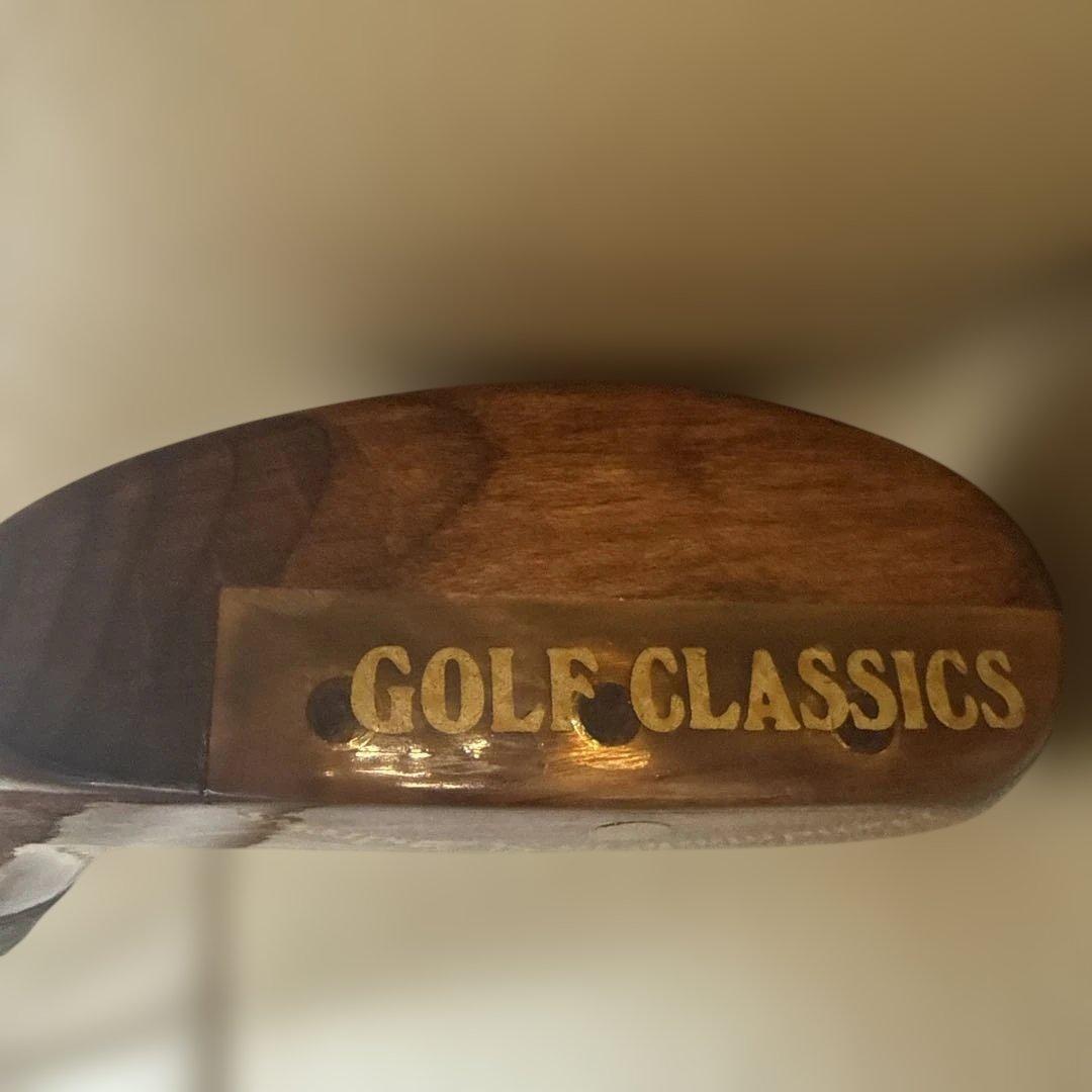 木製ビンテージパター　St.Andrews セントアンドリュース 革巻き
