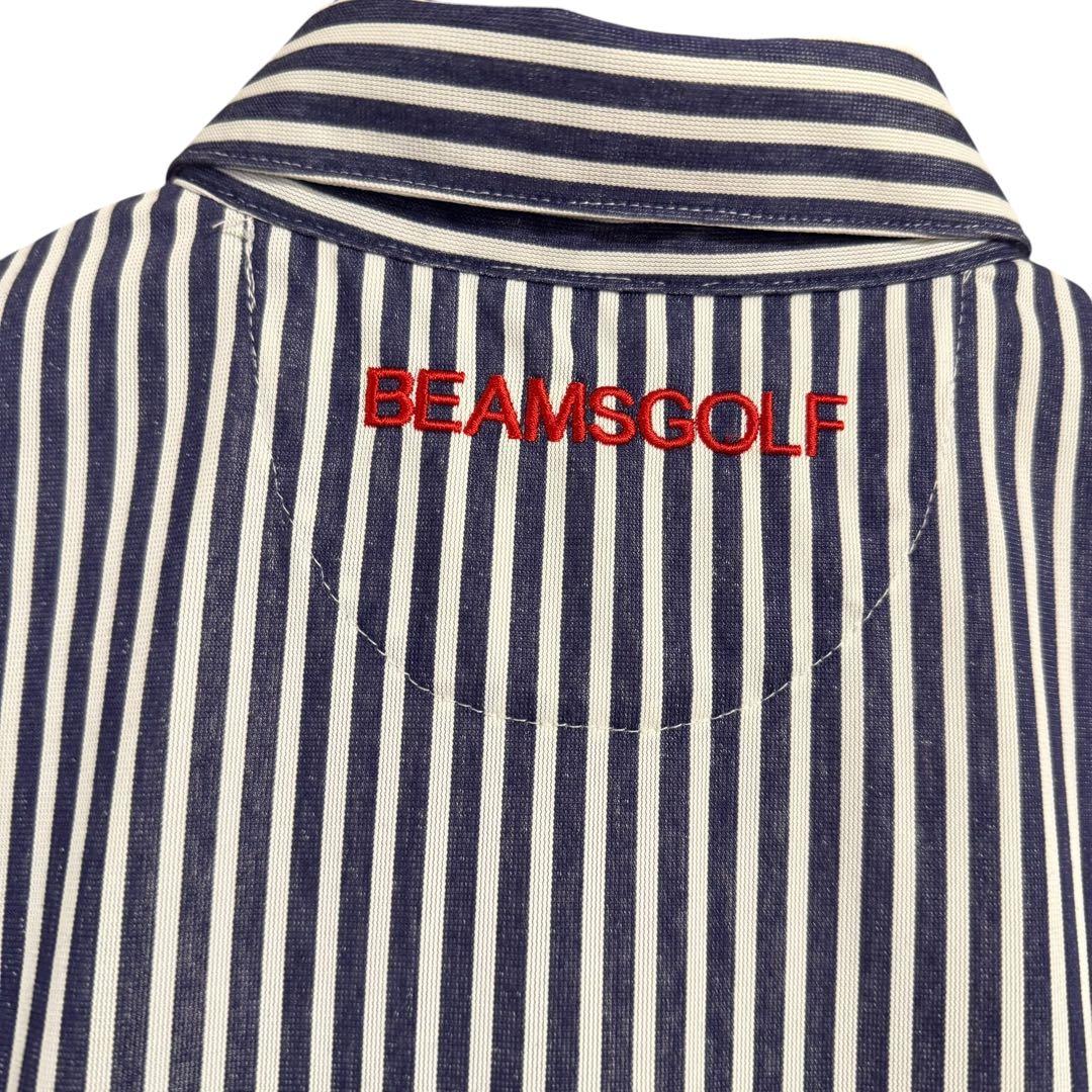BEAMS GOLF PURPLE LABELトリコット ストライプ ワンピース