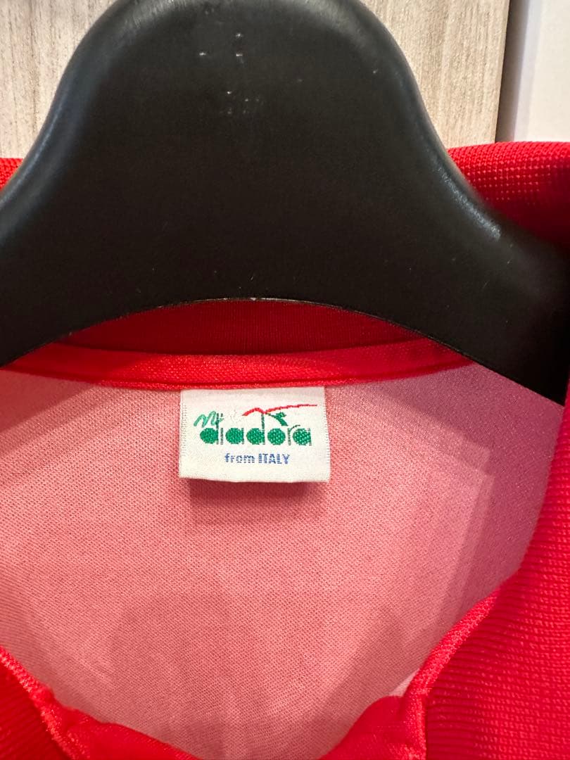 90sディアドラ　ヴィンテージサッカーシャツ　長袖ベルギー代表モデル