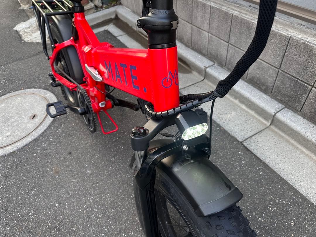 MATE X250 電動アシスト自転車 レッド