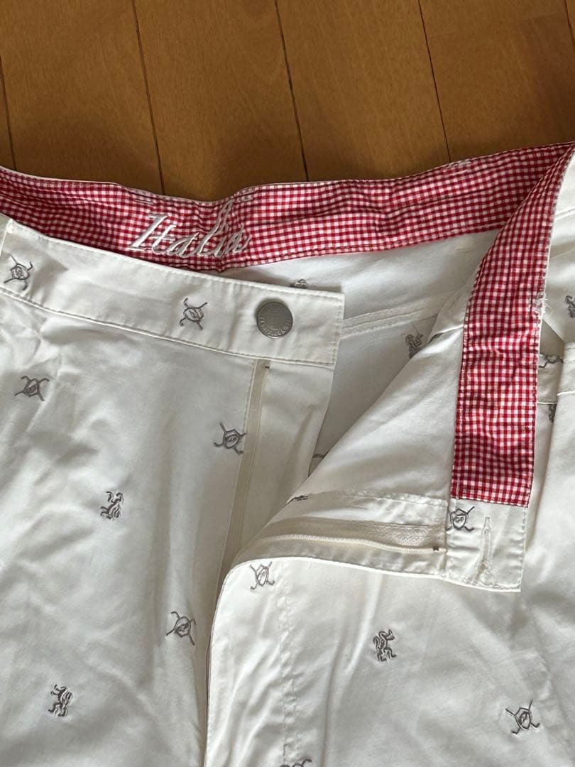 FILA GOLF 刺繍入りホワイトパンツ110サイズ‼️大特価