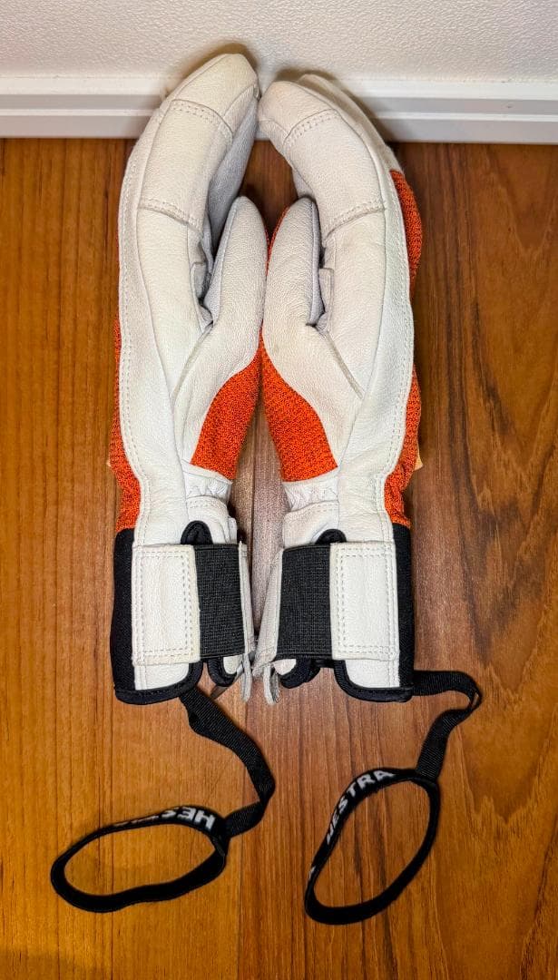 【美品】HESTRA アーミーレザーパトロール 3フィンガー ブリックレッド
