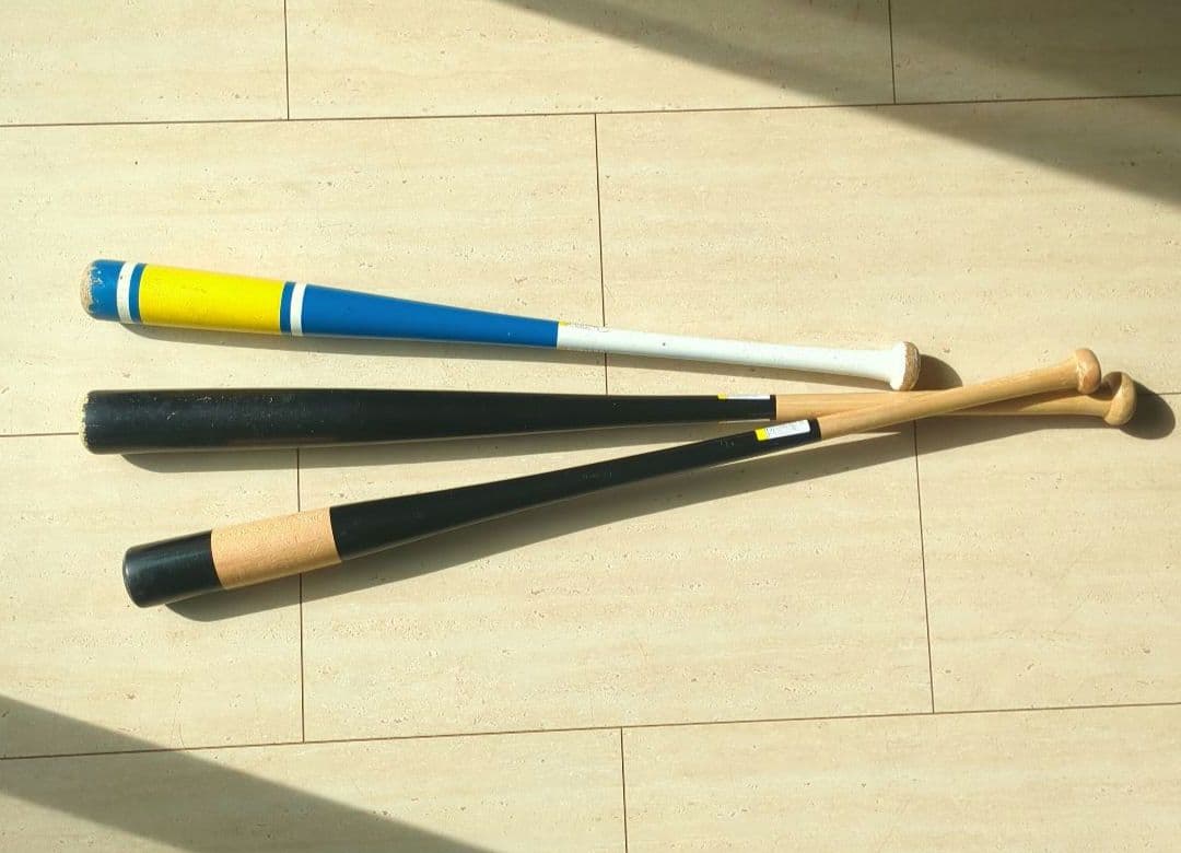 ​【実戦練習3本セット】ZETTノックバット・SSK長尺竹バット・ミズノ素振り用
