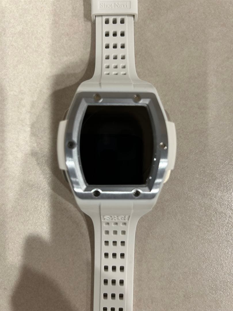 ShotNavi Crest ショットナビクレスト　白　ケース付　ゴルフウォッチ