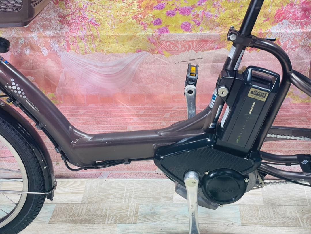 ZK3722 電動自転車 ブリヂストン アンジェリーノ 子供乗せ 20インチ
