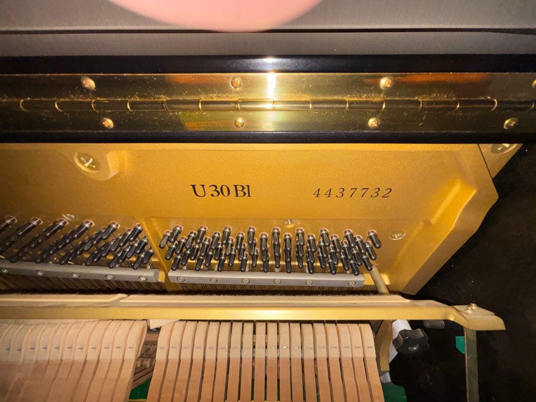 YAMAHA U30Bl アップライト 調律カード有 椅子付