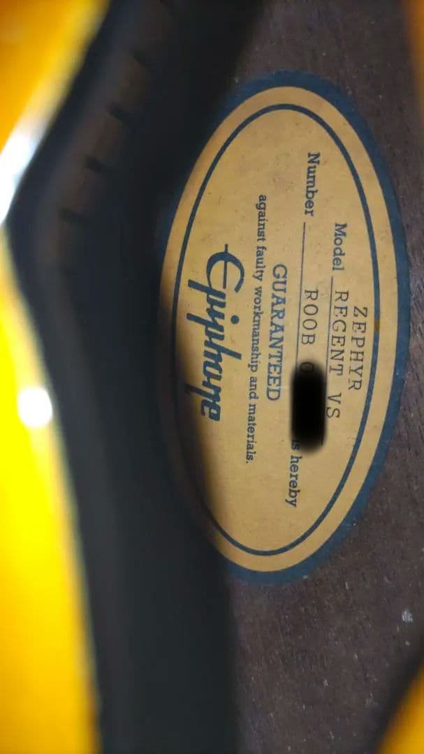 EPIPHON　ZEPHYR　REGENT　中古フルアコ　ハードケース付
