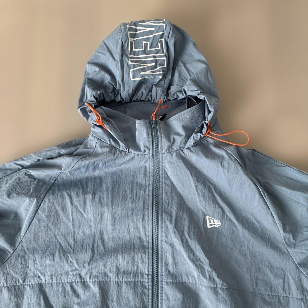 ★美品★ニューエラ ゴルフ レインウェア セットアップ 上下 ライトブルーXXL