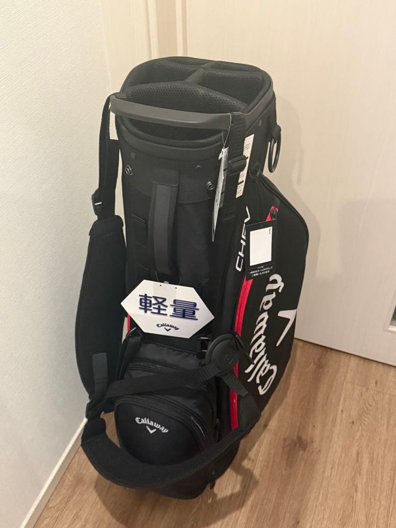 Callaway CHV 軽量ゴルフバッグ　ブラック×レッド　未使用
