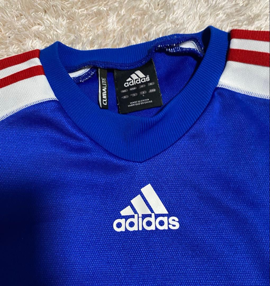 adidas アディダス　ジャージ　セットアップ　上下　ブルー　サイズL　ブルー