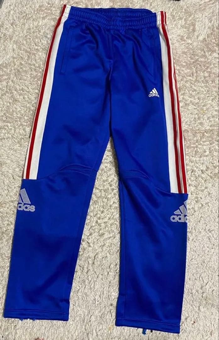 adidas アディダス　ジャージ　セットアップ　上下　ブルー　サイズL　ブルー