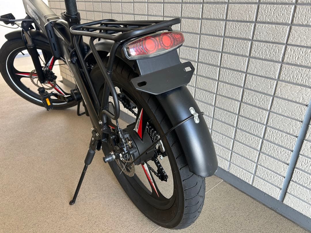 FLYISD 電動フルアシスト自転車 折りたたみ式 ブラック