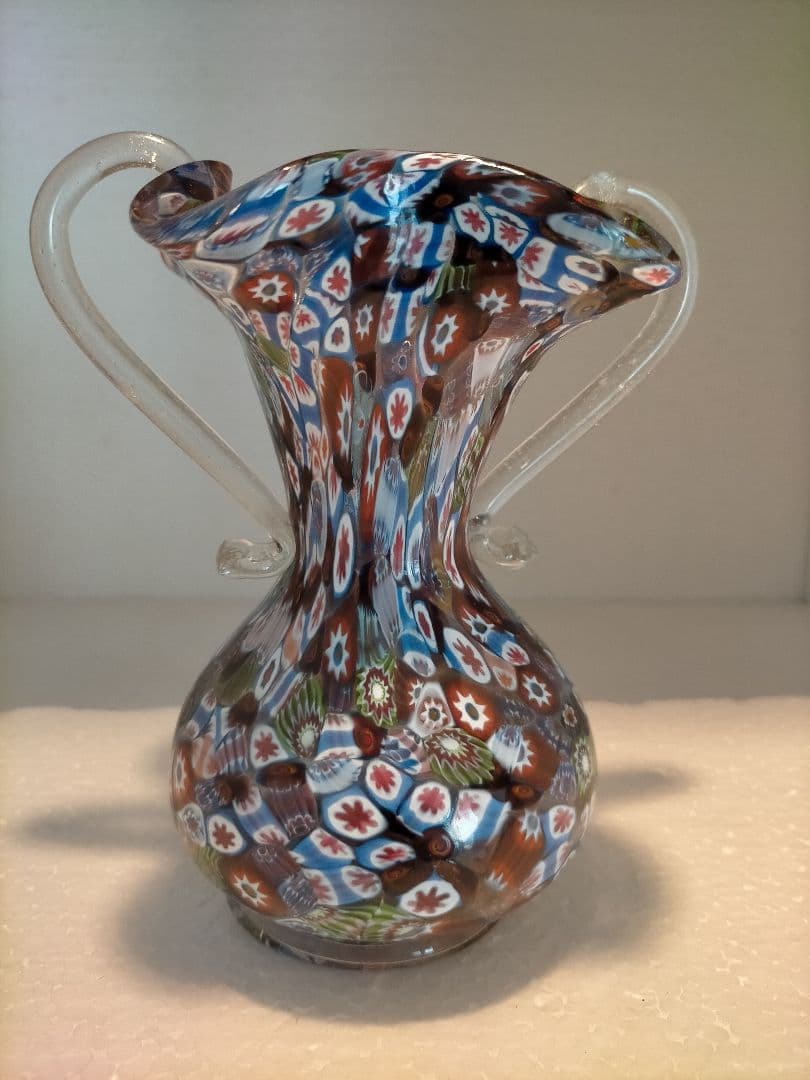 ムラーノ ミルフィオリ murano millefiori 花瓶