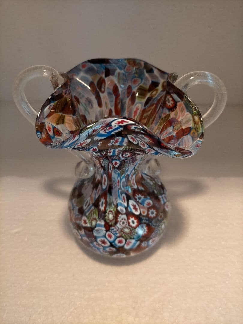 ムラーノ ミルフィオリ murano millefiori 花瓶