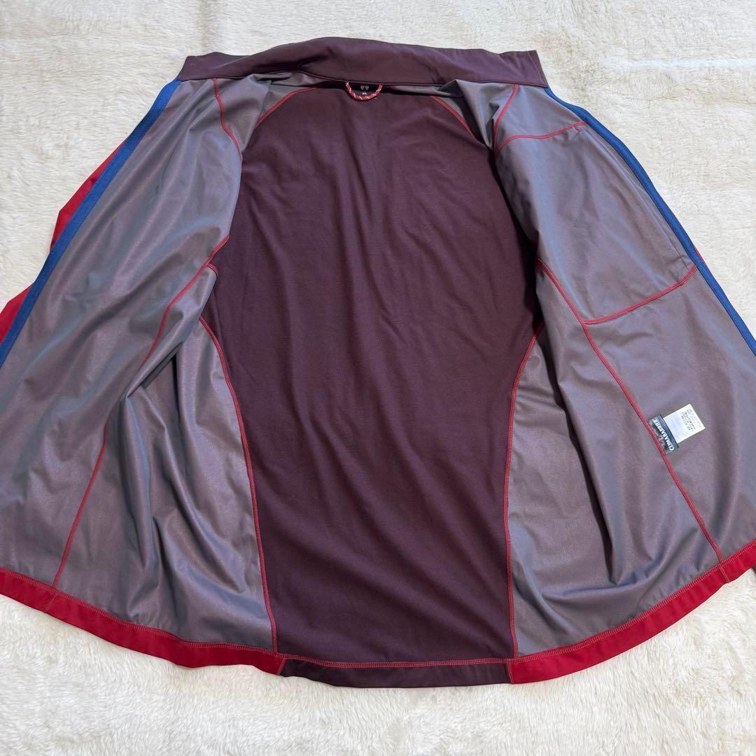 極美品モンベル　クロスランナー ジャケット Men's XLレッド　クリマバリア