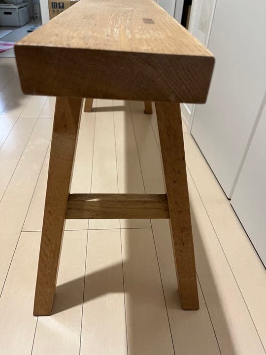 無印良品オーク材ベンチ
