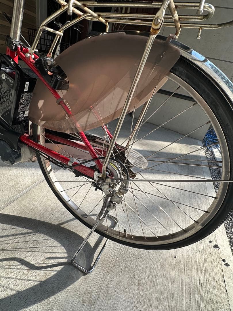 （直接引き取り限定）パナソニック 電動アシスト自転車 赤　ビビ