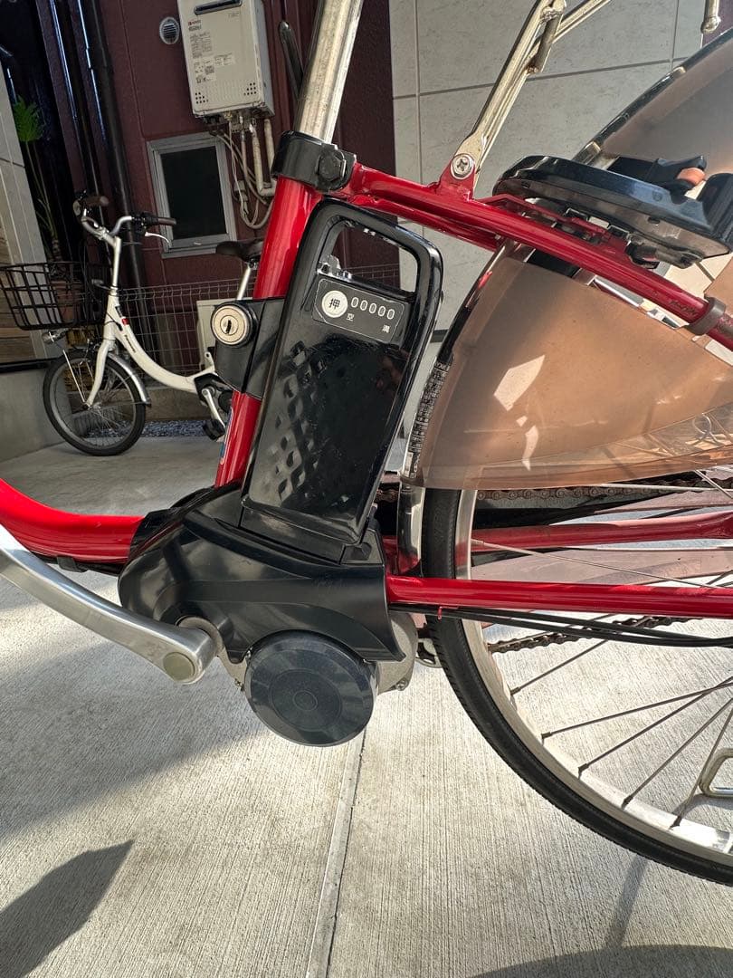 （直接引き取り限定）パナソニック 電動アシスト自転車 赤　ビビ