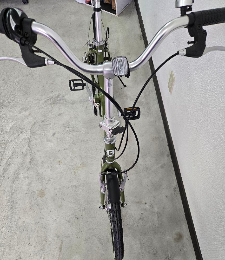 ※美品※折りたたみ自転車 オリーブグリーン　直接取引のみ　大阪市西淀川区