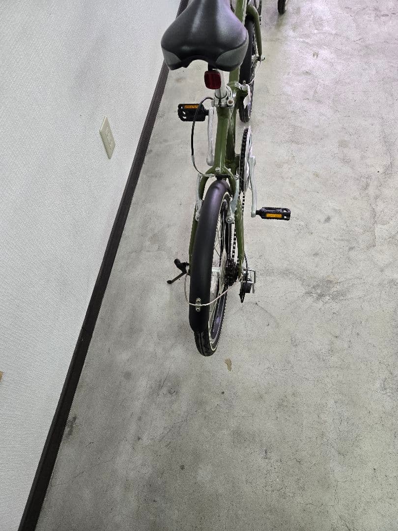 ※美品※折りたたみ自転車 オリーブグリーン　直接取引のみ　大阪市西淀川区