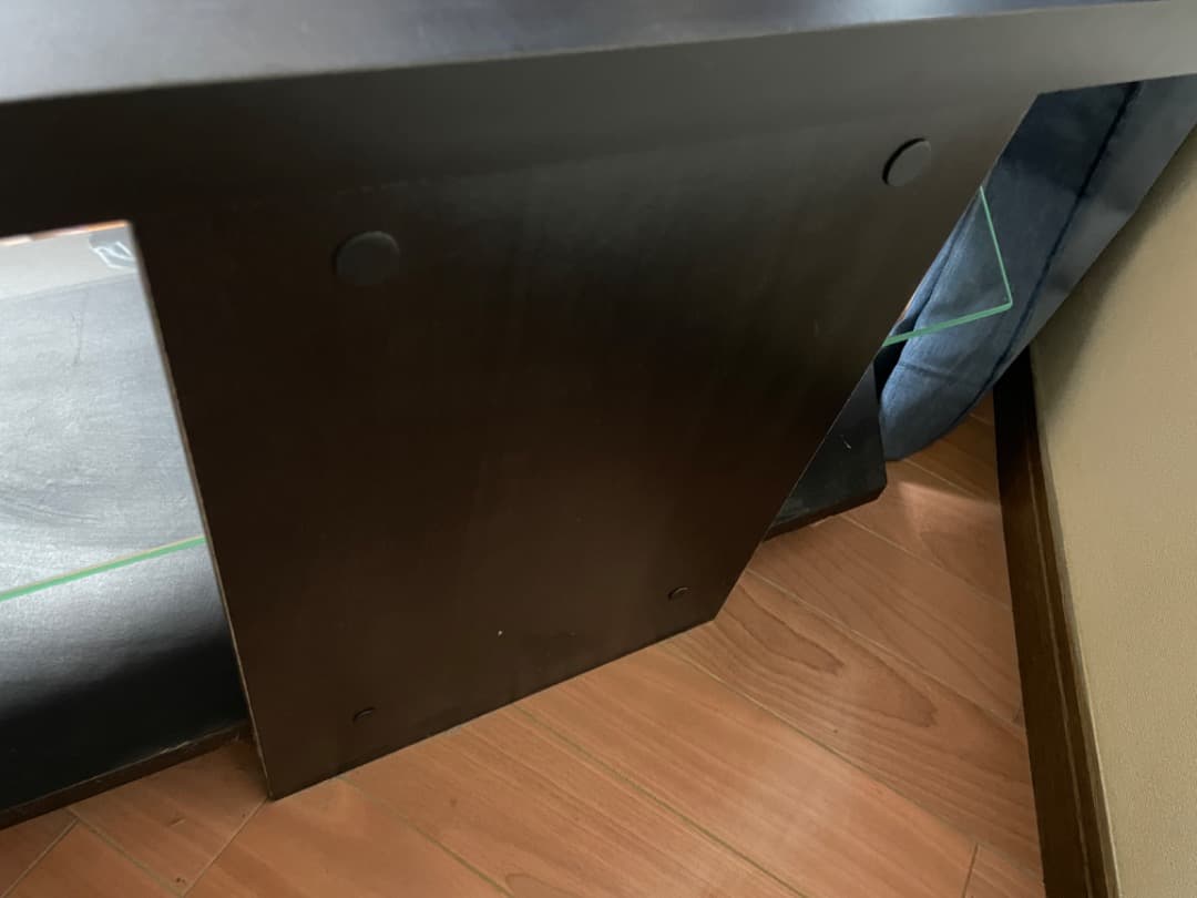 テレビ台 黒 木製（奥行き×横×高さ：35cm×90cm×42cm）